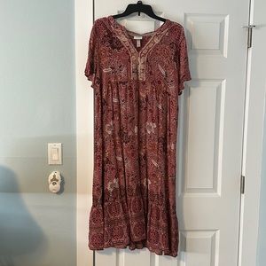 Knox Rose Flutter Short Sleeved MIDI Dress